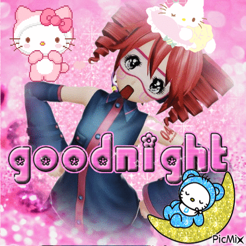 kasane teto goodnight - Gratis animeret GIF
