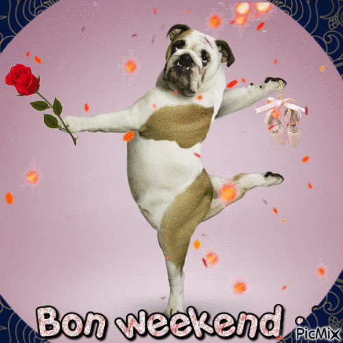 Bon Weekend - Zdarma animovaný GIF