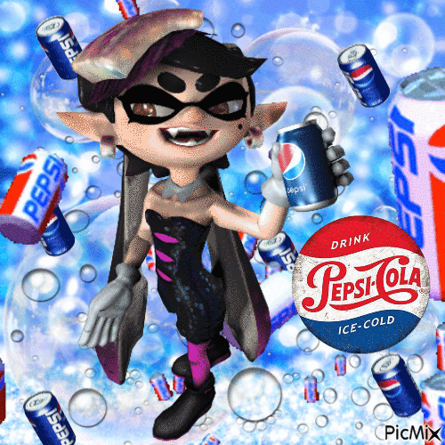Splatoon Callie Pepsi - Nemokamas animacinis gif