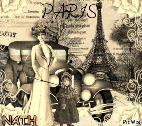 PARIS VINTAGE - Бесплатный анимированный гифка