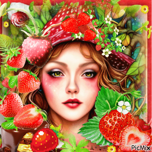 Les fraises....concours - Δωρεάν κινούμενο GIF