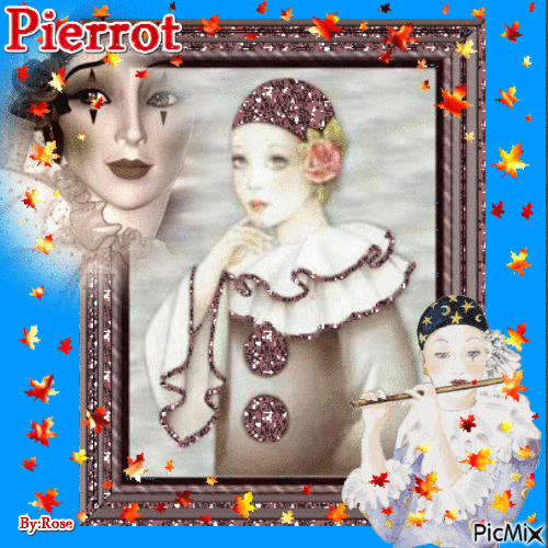 Pierrot - GIF animasi gratis