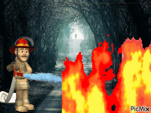 pompier - Бесплатный анимированный гифка