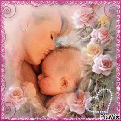 Mother & baby - Безплатен анимиран GIF