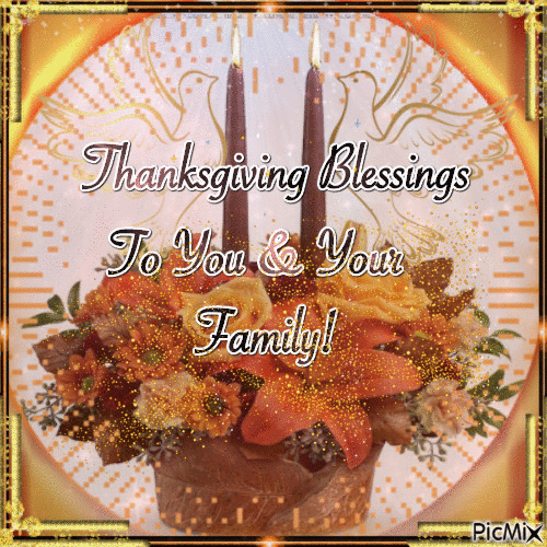 Thanksgiving Blessings - Δωρεάν κινούμενο GIF