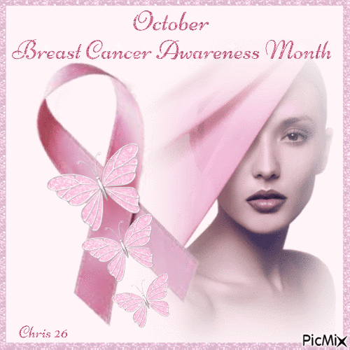 October... Breast cancer awareness month - Nemokamas animacinis gif