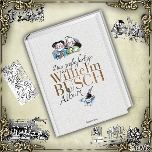 Wilhelm Busch Storybook - png ฟรี