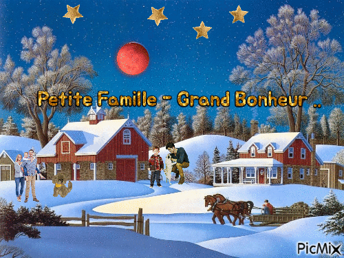 Petite famille - Grand Bonheur - GIF animado gratis