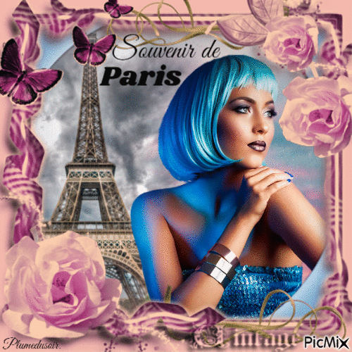 Souvenirs de Paris. - Безплатен анимиран GIF