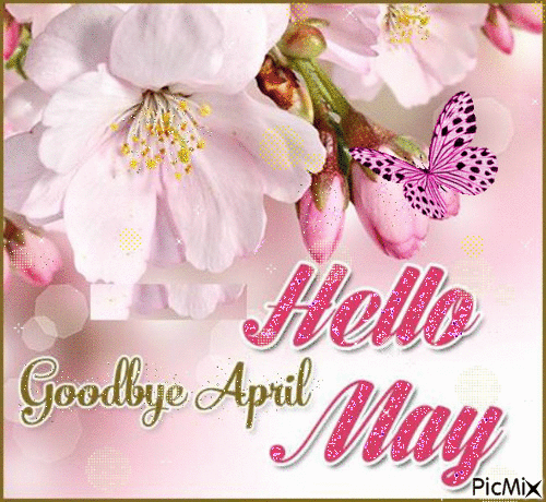 Goodbye April, Hello May - Gratis animerad GIF
