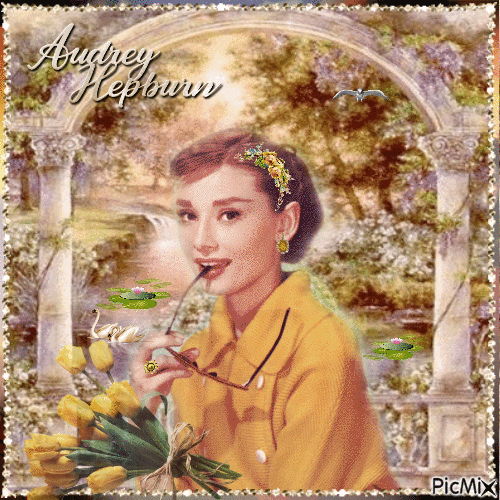 Audrey Hepburn contest - Δωρεάν κινούμενο GIF