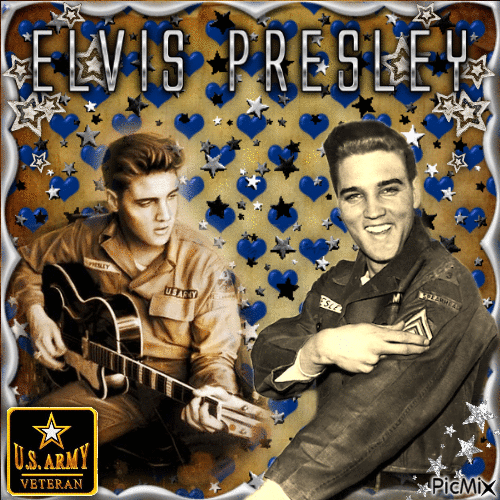 Elvis Presley Fan 4 Life - GIF animé gratuit