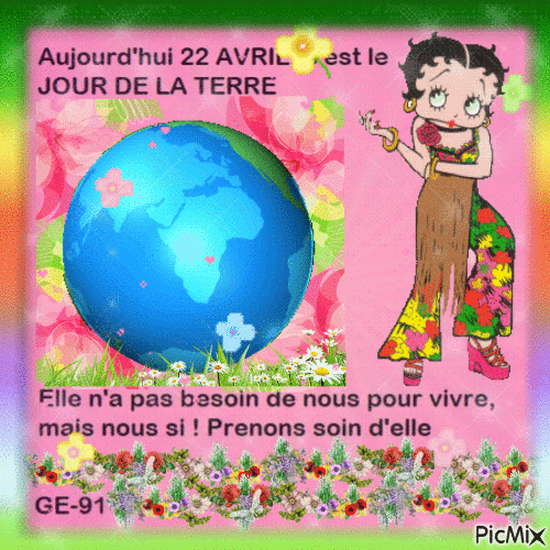 jour de la terre - Бесплатный анимированный гифка