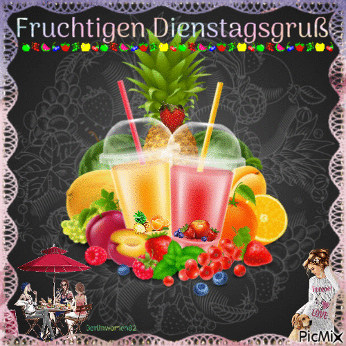 fruit tuesday / Fruchtigen Dienstag - Бесплатный анимированный гифка