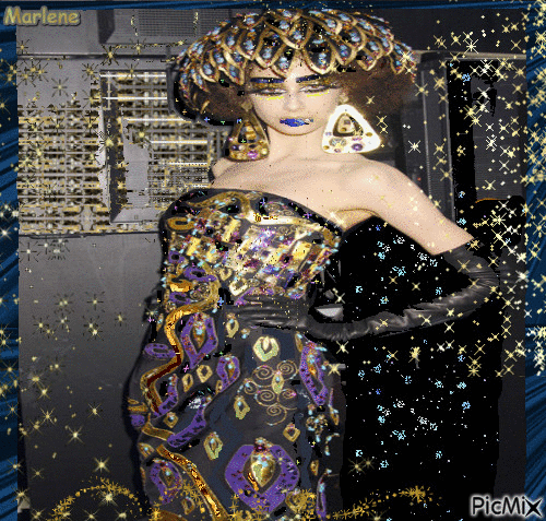 Portrait Carnaval Woman Colors Deco Glitter Fashion Makeup Glamour Hat - GIF animado gratis
