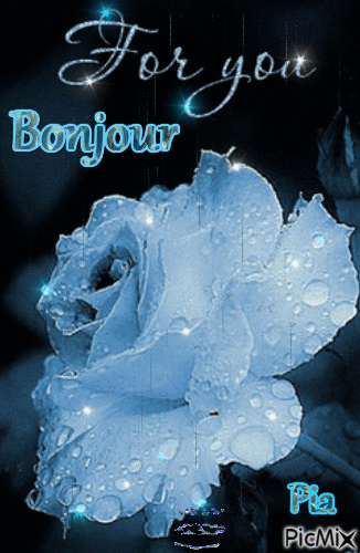 Bonjour 1 - Бесплатный анимированный гифка