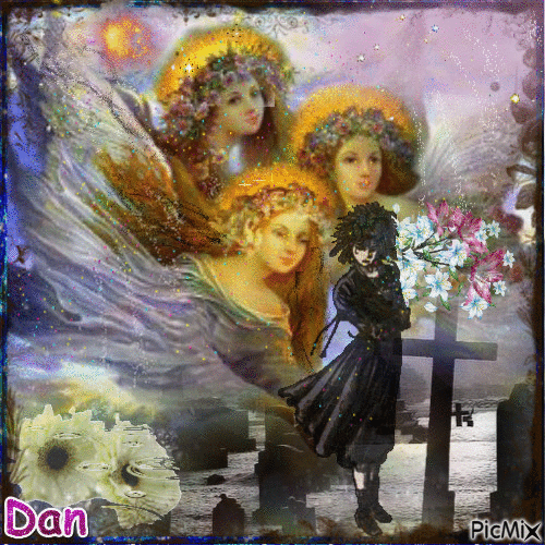 les anges veillent - Безплатен анимиран GIF