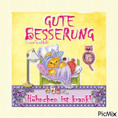 Gute Besserung - Animovaný GIF zadarmo