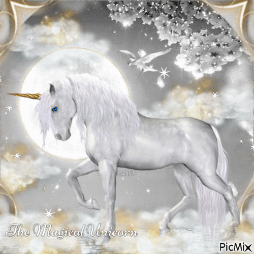 The Magical Unicorn-RM-04-29-23 - Nemokamas animacinis gif
