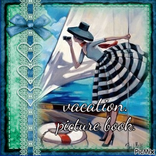 vacation picture book - png ฟรี