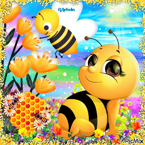 Bee - Бесплатный анимированный гифка