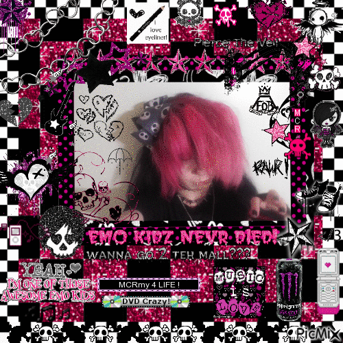 Emo Myspace Background 30 - Бесплатный анимированный гифка