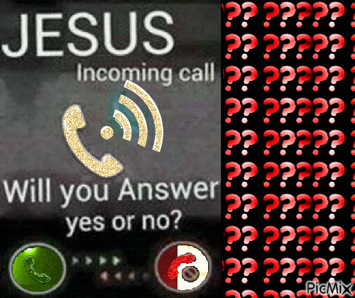 Jesus is calling - Бесплатный анимированный гифка