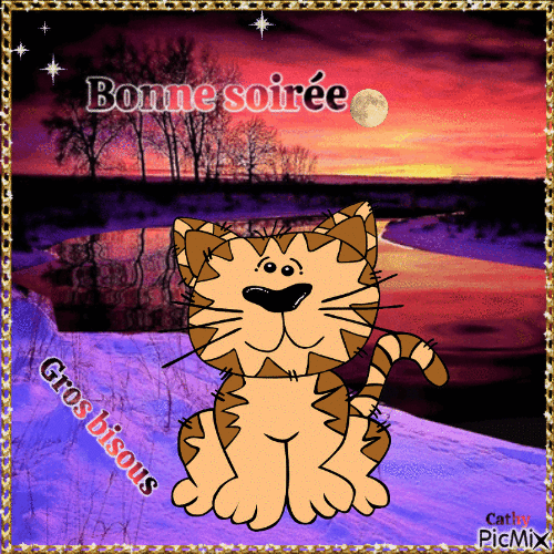 BONNE SOIREE - Animovaný GIF zadarmo
