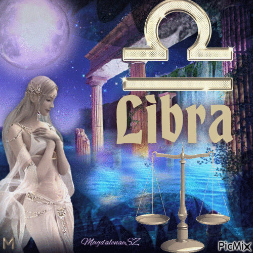 Libra is my zodiac sign - Darmowy animowany GIF