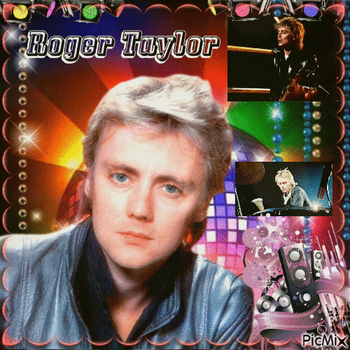 roger taylor Queen - 無料のアニメーション GIF