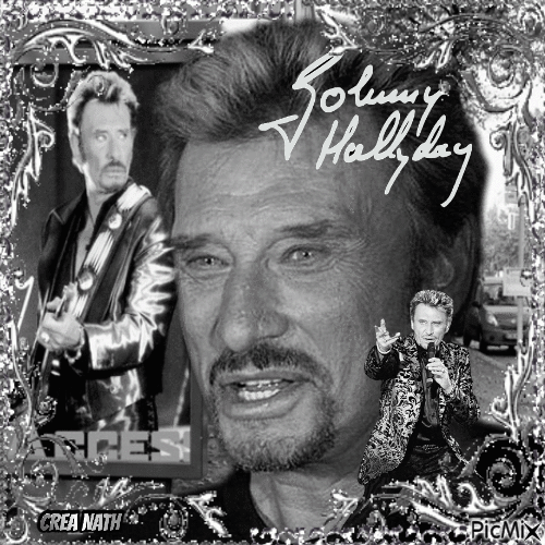 JOHNNY HALLYDAY - Бесплатный анимированный гифка