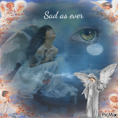 sad sad angel - 無料のアニメーション GIF