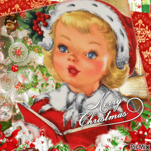 Joyeux Noël - vintage  / concours - GIF animasi gratis