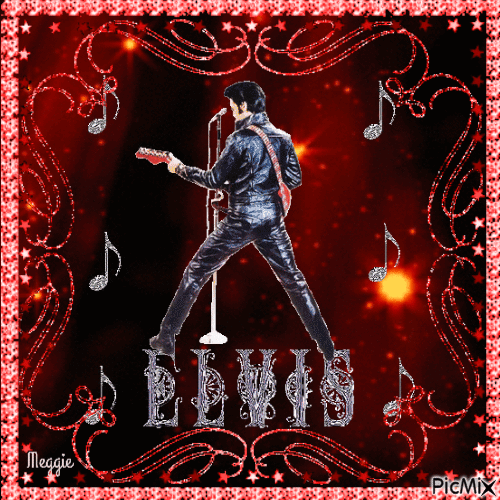 Elvis his come back - Бесплатный анимированный гифка