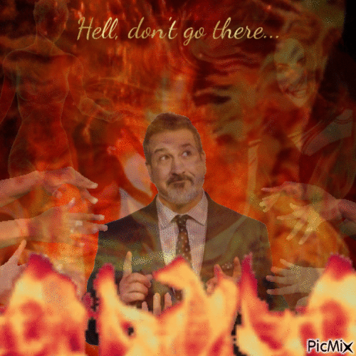 Hell, don't go there. - GIF animado grátis