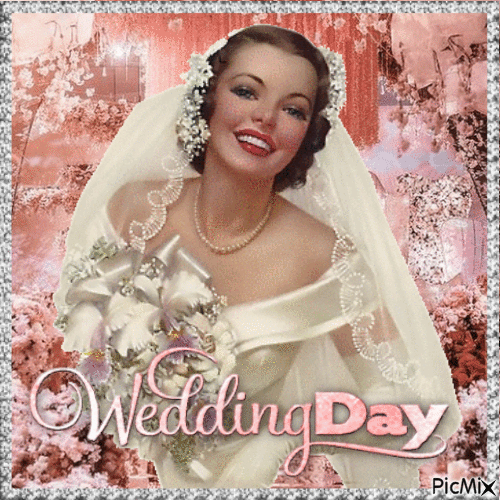 Her wedding day - 無料のアニメーション GIF