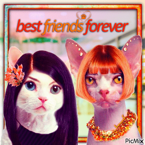 Best Friends 4ever - Безплатен анимиран GIF