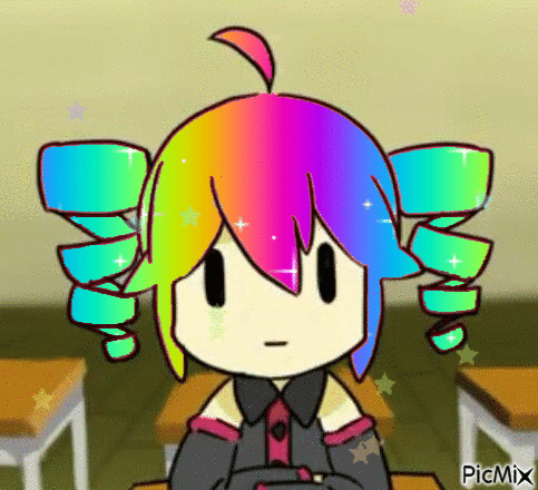 rainbow teto - GIF animé gratuit