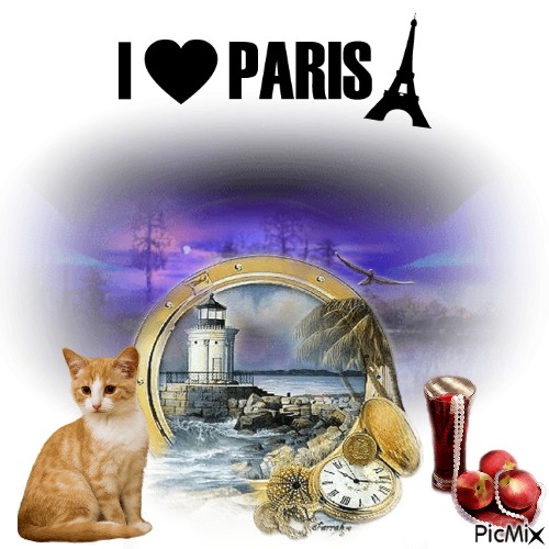 I Love The Paris Rivera - PNG gratuit