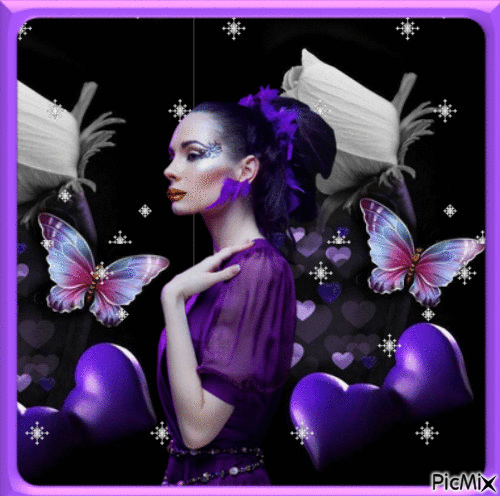 Lilac portrait - Δωρεάν κινούμενο GIF