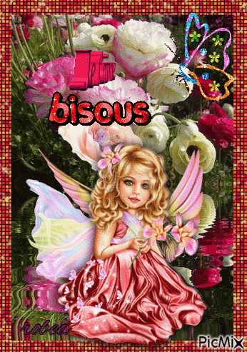 Je t`aime mon ange Bibous - Δωρεάν κινούμενο GIF