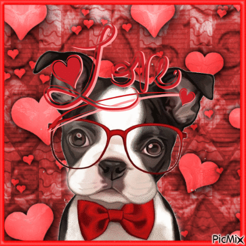 Puppy Love - GIF animado gratis