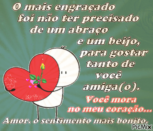 Amor. o sentimento mais bonito. 00000435 - Бесплатный анимированный гифка