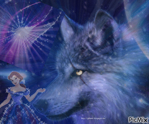 Blue Wolves - GIF animado grátis