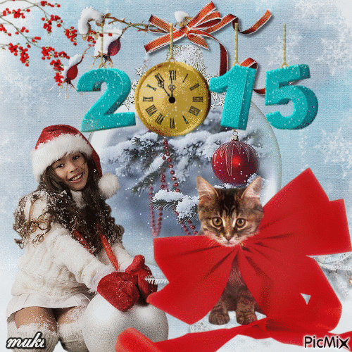 Bonne Année et bonne chance à vous! - Безплатен анимиран GIF