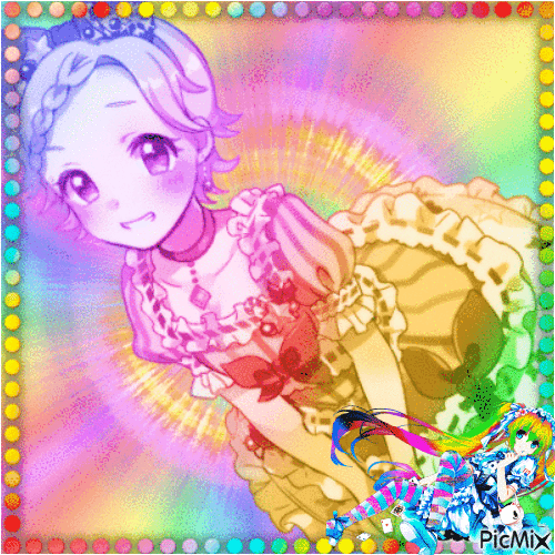 Rainbow in Manga - Gratis animerad GIF
