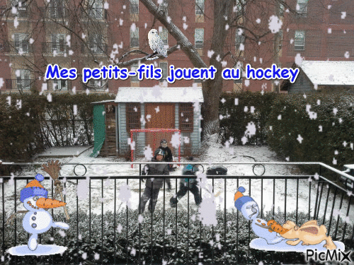Vive l'hiver - GIF animé gratuit