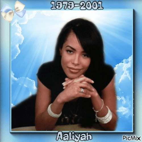 Aaliyah - GIF animado grátis