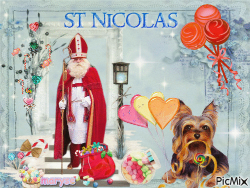 St Nicolas - GIF animasi gratis