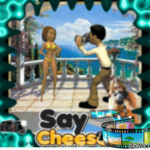 SAY CHEESE - Bezmaksas animēts GIF